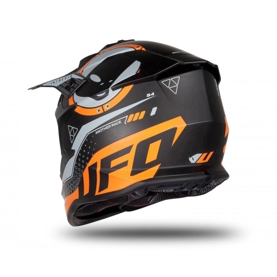UFO HE176 INTREPID off-road oranžová moto přilba