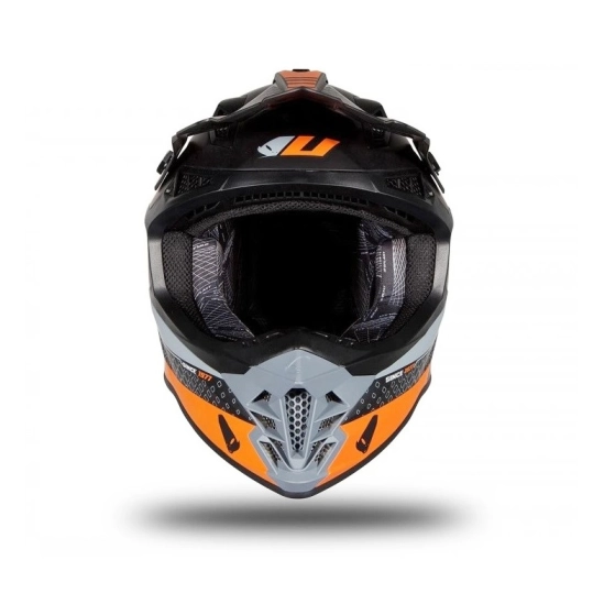 UFO HE176 INTREPID off-road oranžová moto přilba