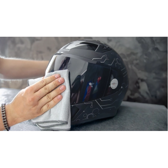 S100 čistič hledí s mikrovláknovou utěrkou - Visor & Helmet Cleaner 100 ml