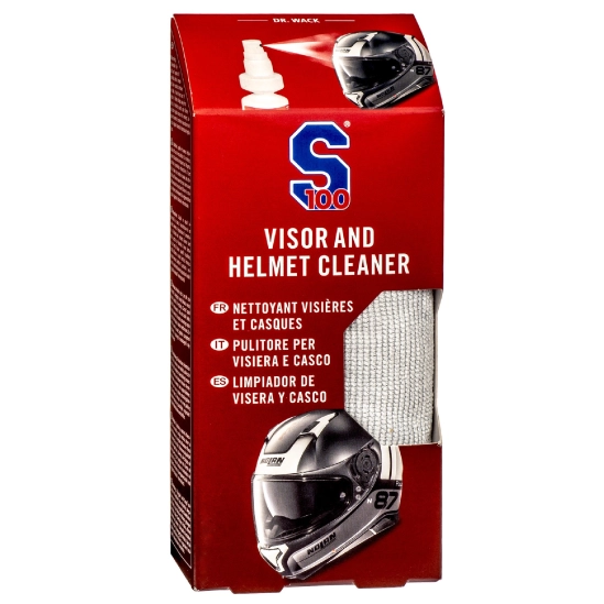 S100 čistič hledí s mikrovláknovou utěrkou - Visor & Helmet Cleaner 100 ml