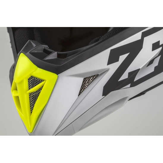 ZED X1.9 TENDO, motokrosová přilba černá matná/tmavě šedá/světle šedá/žlutá fluo