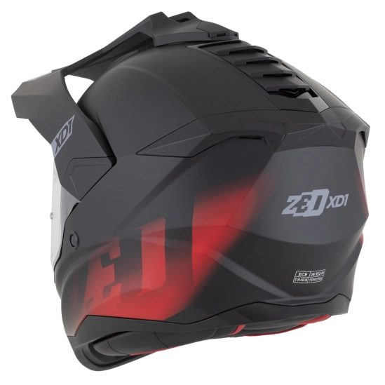 ZED XD1, enduro přilba černá matná/červená