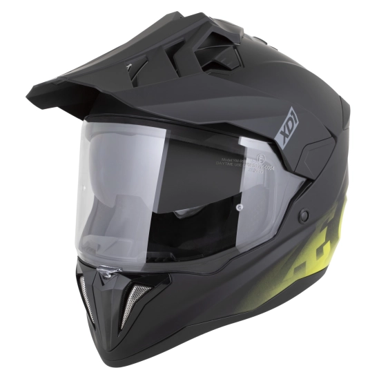 ZED XD1, enduro přilba černá matná/žlutá fluo