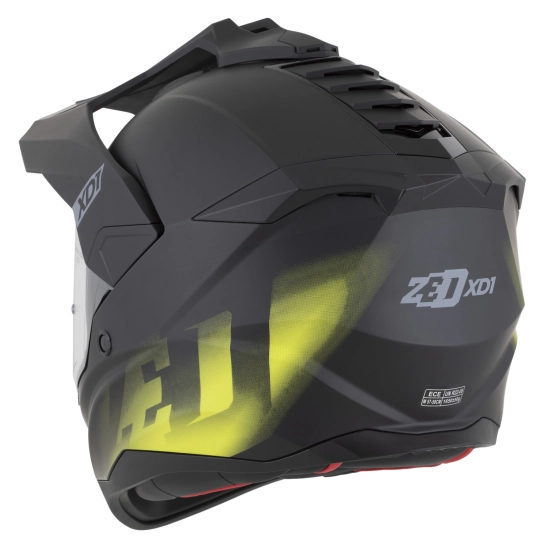 ZED XD1, enduro přilba černá matná/žlutá fluo