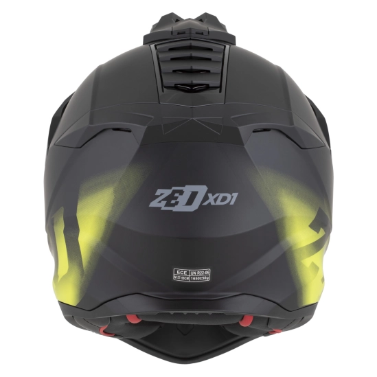 ZED XD1, enduro přilba černá matná/žlutá fluo