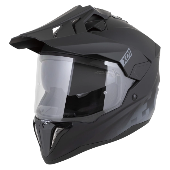 ZED XD1, enduro přilba černá matná/tmavě šedá