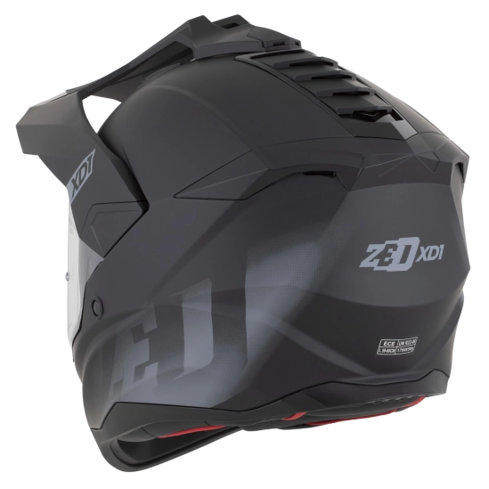ZED XD1, enduro přilba černá matná/tmavě šedá