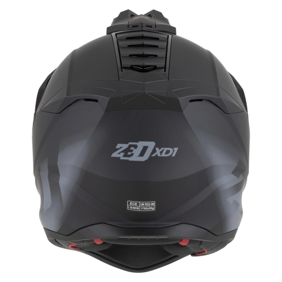 ZED XD1, enduro přilba černá matná/tmavě šedá