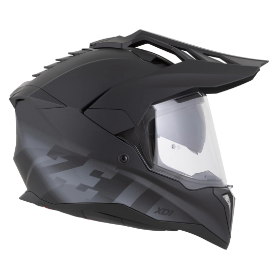 ZED XD1, enduro přilba černá matná/tmavě šedá