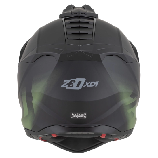 ZED XD1, enduro přilba černá matná/tmavě zelená