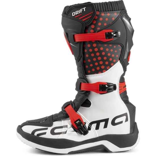 FORMA DRIFT Dětské moto boty černo/červeno/bílé