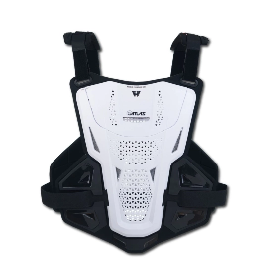 ATLAS DEFENDER II CE1 chránič hrudníku bílý