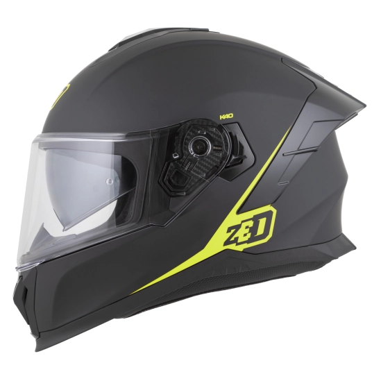 ZED K40, integrální přilba, černá matná/žlutá fluo