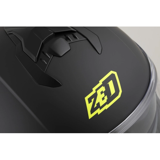 ZED K40, integrální přilba, černá matná/žlutá fluo