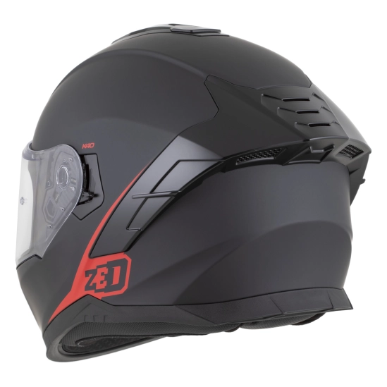 ZED K40, integrální přilba, černá matná/červená