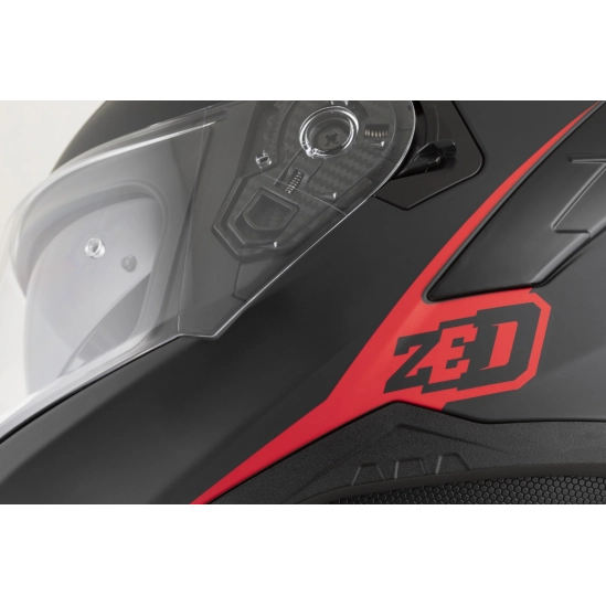 ZED K40, integrální přilba, černá matná/červená