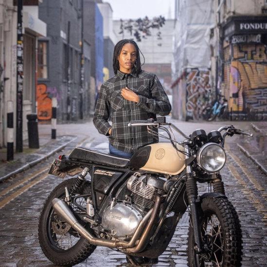 OXFORD KICKBACK 3.0, moto košile dámská, šedá