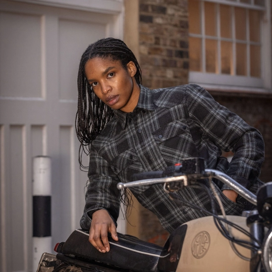 OXFORD KICKBACK 3.0, moto košile dámská, šedá