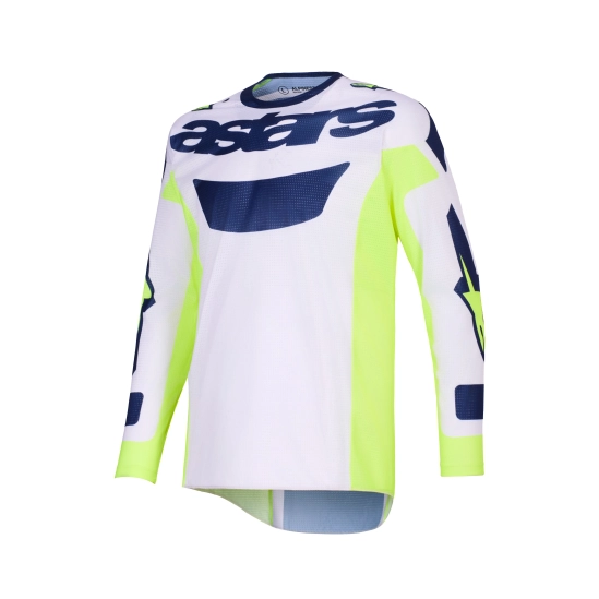 ALPINESTARS RACER AIR RIWAY, MX dres světle šedá/žlutá fluo/modrá