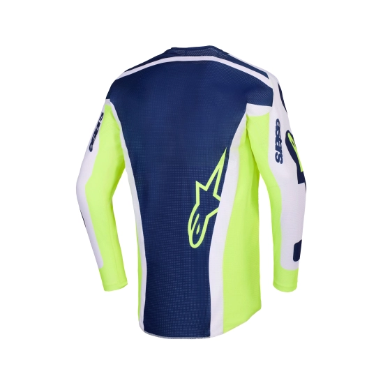 ALPINESTARS RACER AIR RIWAY, MX dres světle šedá/žlutá fluo/modrá