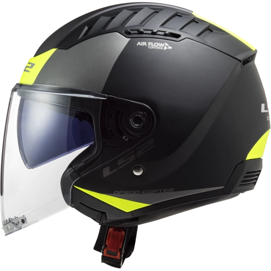LS2 OF600 COPTER II URBANE M.BLACK H-V YELLOW