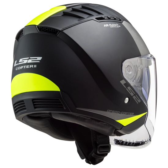 LS2 OF600 COPTER II URBANE M.BLACK H-V YELLOW