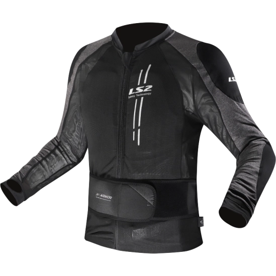 LS2 X-ARMOR MAN JACKET BLACK SILVER, chránič těla