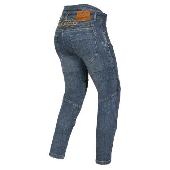 AYRTON 505, dámské kalhoty, jeansy slim fit, sepraná modrá