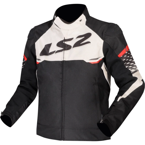 LS2 APEX MAN JACKET BLACK WHITE RED, bunda