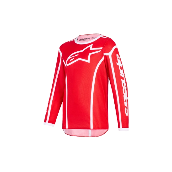 ALPINESTARS FLUID APEX YOUTH, dětský dres, červená/bílá