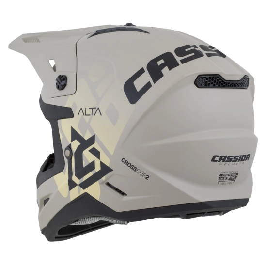 CASSIDA Cross Cup 2 Alta, MX přilba písková matná/šedá