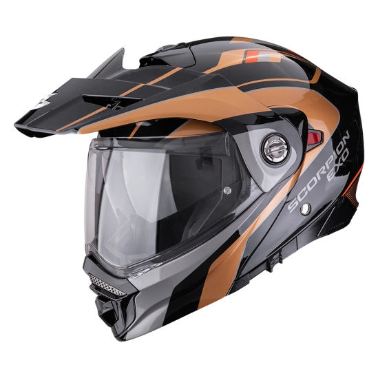 SCORPION ADX-2 KAMPS Moto přilba černo/měděná