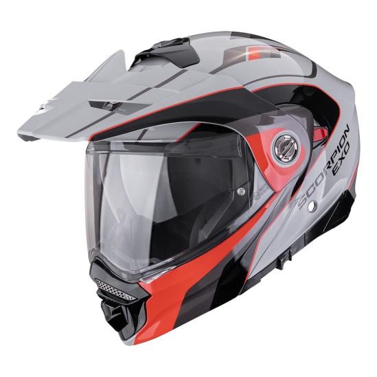 SCORPION ADX-2 KAMPS Moto přilba šedo/červená