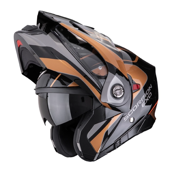 SCORPION ADX-2 KAMPS Moto přilba černo/měděná
