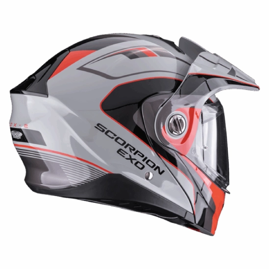 SCORPION ADX-2 KAMPS Moto přilba šedo/červená
