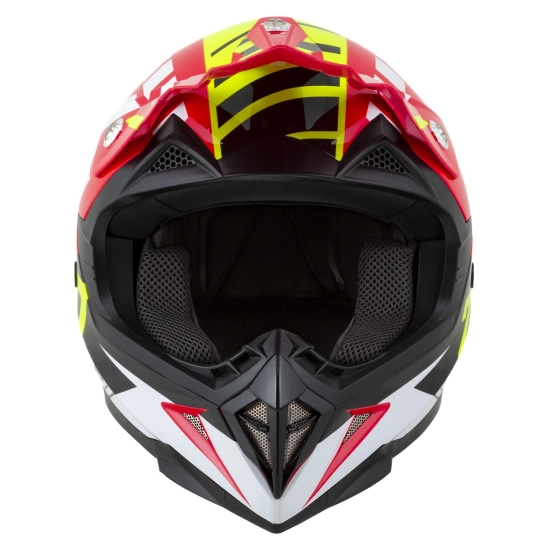 ZED X1.9 TARGA, přilba červená/žlutá fluo/černá/bílá