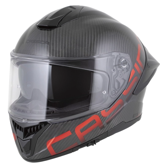 CASSIDA Integral GTS 2.1 Plus Carbon, přilba carbon/červená