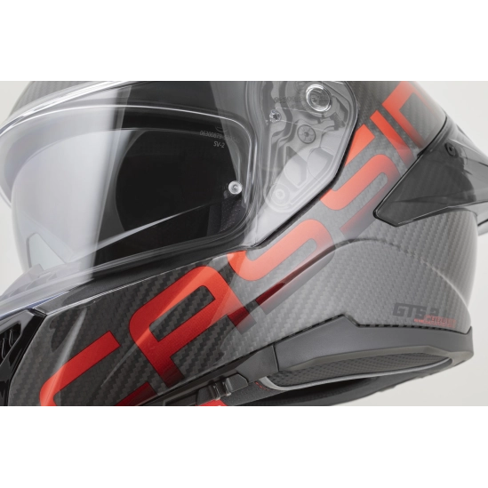 CASSIDA Integral GTS 2.1 Plus Carbon, přilba carbon/červená