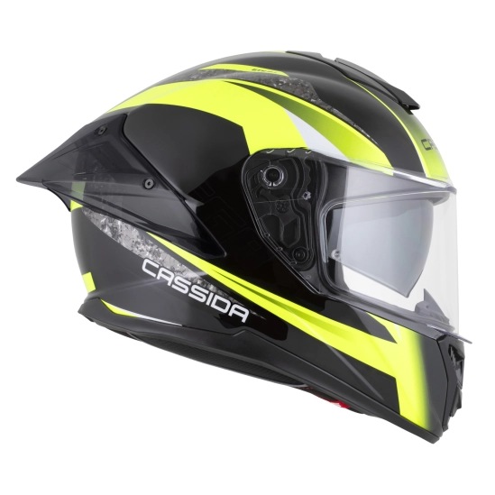 CASSIDA Integral GTS 2.1 Mega, přilba (černá/žlutá fluo/bílá)