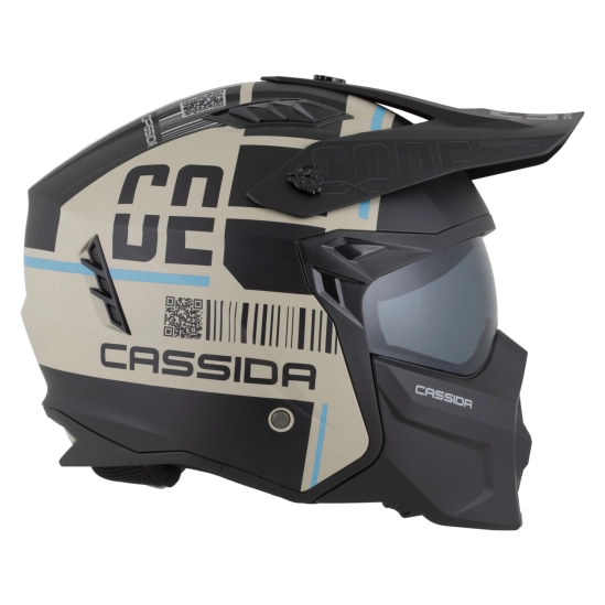CASSIDA Cross Country Code, přilba (písková matná/černá/světle modrá)