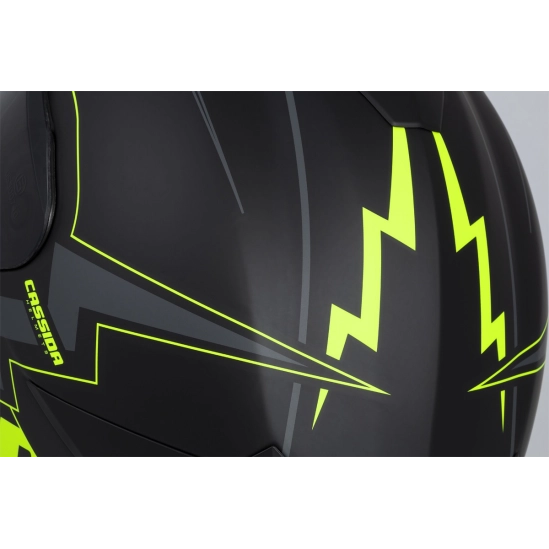 CASSIDA GT 2.1 Flash, přilba Integral (černá matná/žlutá fluo/tmavě šedá)