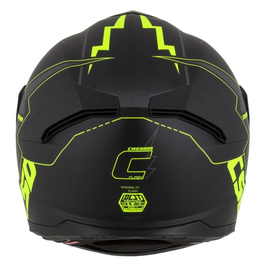 CASSIDA GT 2.1 Flash, přilba Integral (černá matná/žlutá fluo/tmavě šedá)