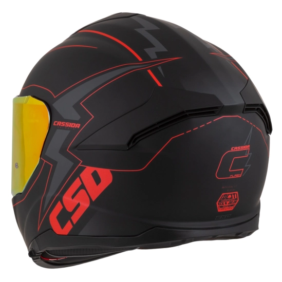 CASSIDA GT 2.1 Flash, přilba Integral (černá matná/metalická červená/tmavě šedá)