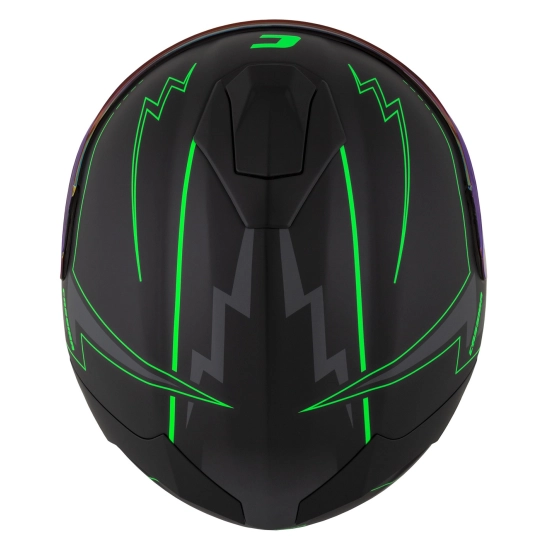 CASSIDA GT 2.1 Flash, přilba Integral (černá matná/zelená fluo/tmavě šedá)