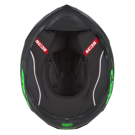 CASSIDA GT 2.1 Flash, přilba Integral (černá matná/zelená fluo/tmavě šedá)