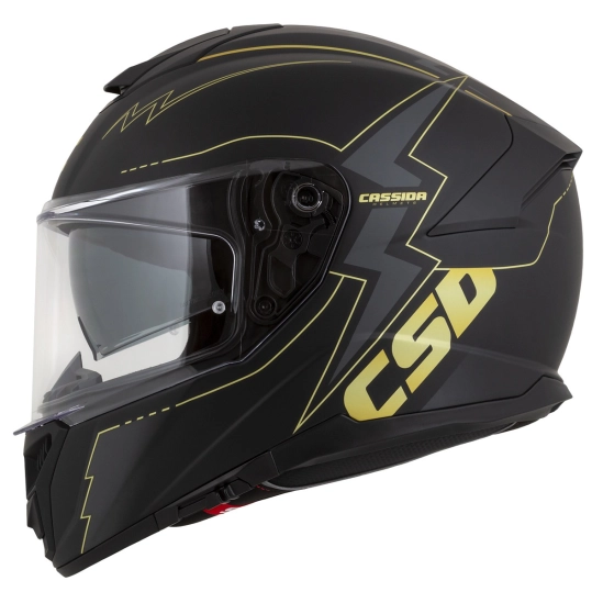 CASSIDA GT 2.1 Flash, přilba Integral (černá matná/metalická zlatá/tmavě šedá)