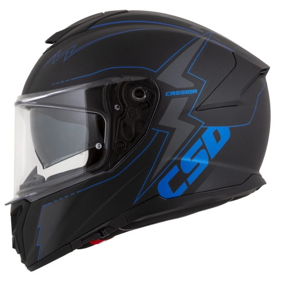 CASSIDA GT 2.1 Flash, přilba Integral (černá matná/metalická modrá/tmavě šedá)