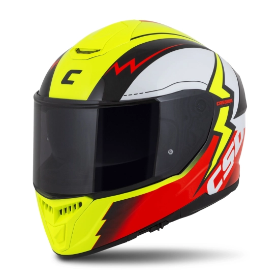 CASSIDA GT 2.1 Flash, přilba Integral (žlutá fluo/červená fluo/černá/bílá)