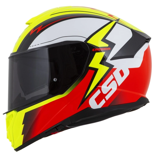 CASSIDA GT 2.1 Flash, přilba Integral (žlutá fluo/červená fluo/černá/bílá)