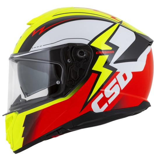 CASSIDA GT 2.1 Flash, přilba Integral (žlutá fluo/červená fluo/černá/bílá)
